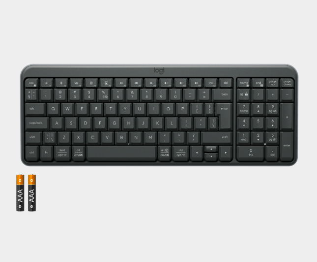 Klávesnica Logitech K250 CZ/SK - grafitová