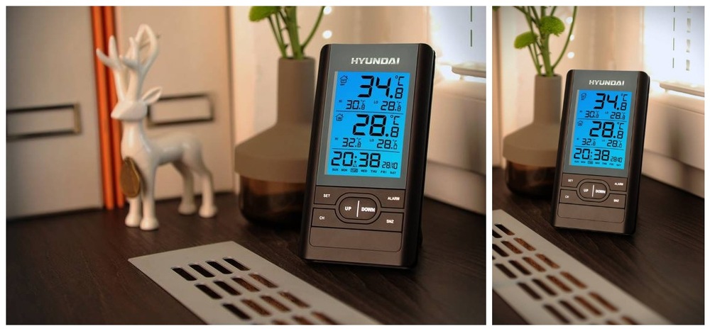 Meteorologická stanica Hyundai WS 1070 čierna