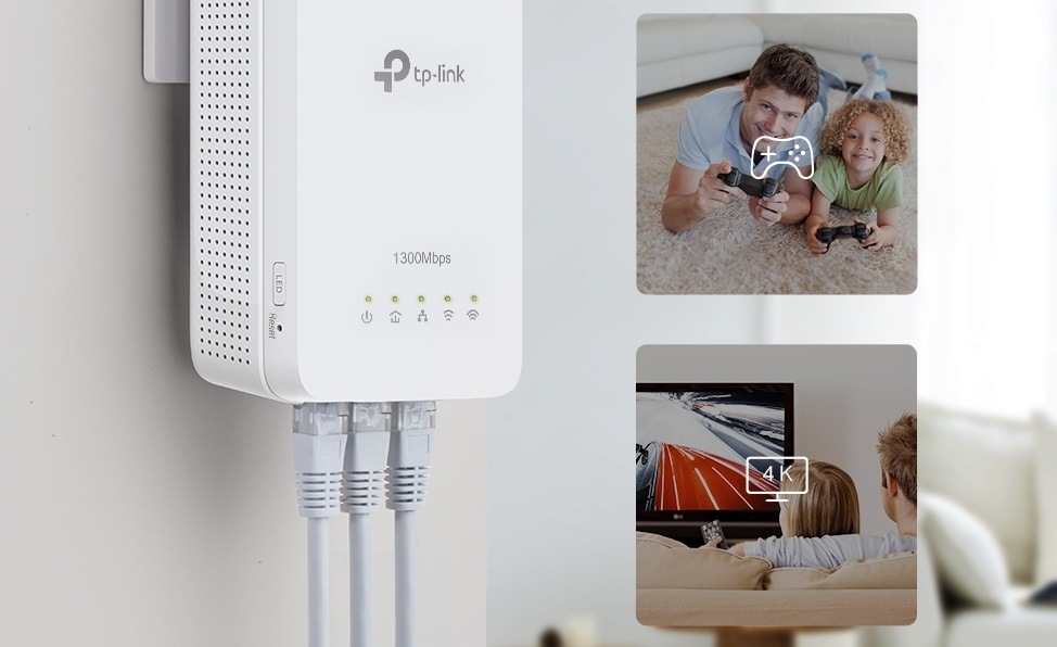Sieťový rozvod LAN po 230V TP-Link TL-WPA8631P TP-Link TL-WPA8631P