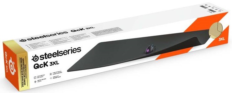 Podložka pod klávesnicu a myš SteelSeries QcK 3XL 122x59 cm čierna