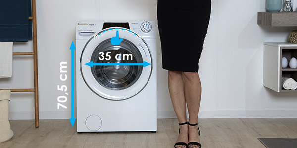 Práčka so sušičkou Candy ROW 4854DWMT/1-S biela