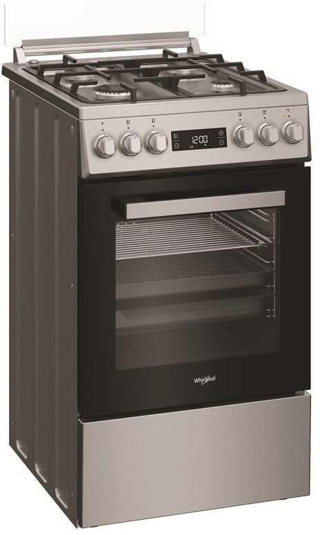 Kombinovaný sporák Whirlpool W5G8LMX nerez Sporák K50 Whirlpool W5G8LMX