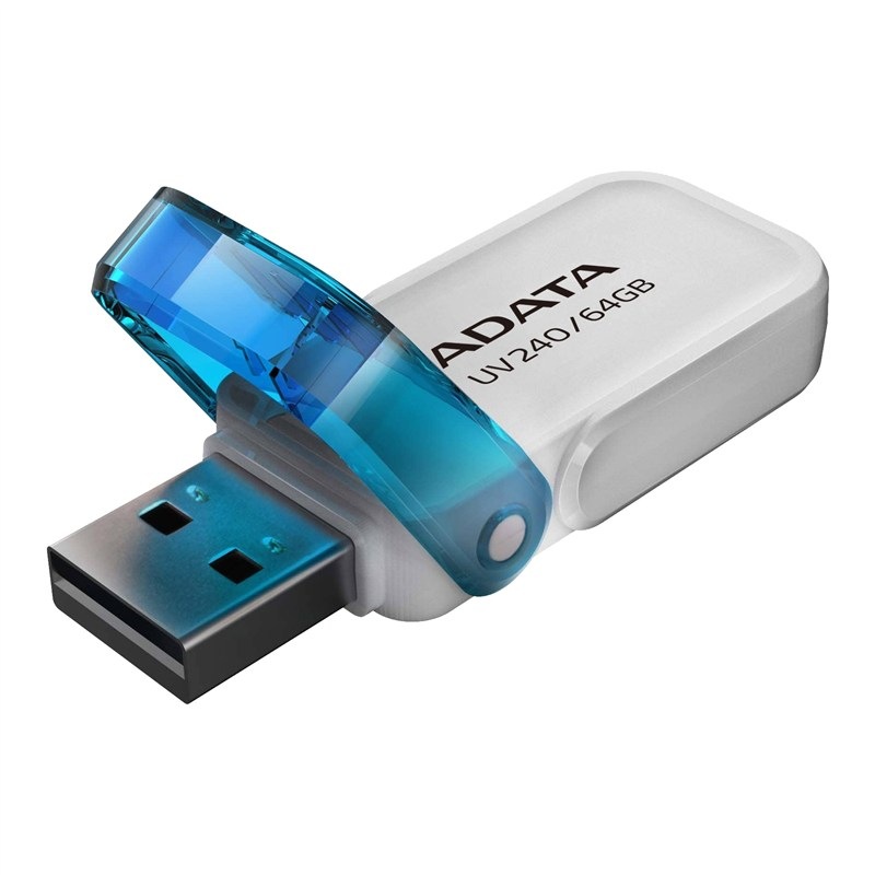 Flash USB ADATA Dash Drive UV240 64GB USB 2.0 v elegantnom bielom dizajne