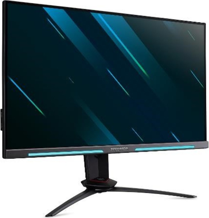 Herný monitor Acer Predator XB273UX2bmiiprx čierny Herný monitor s úzkymi rámčekmi pri pohľade šikmo spredu