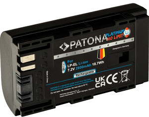 Batéria PATONA pre blesk Canon LP-EL 2600mAh Li-Ion Platinum (Canon Speedlite EL-1) čierna PTABATPAT0694