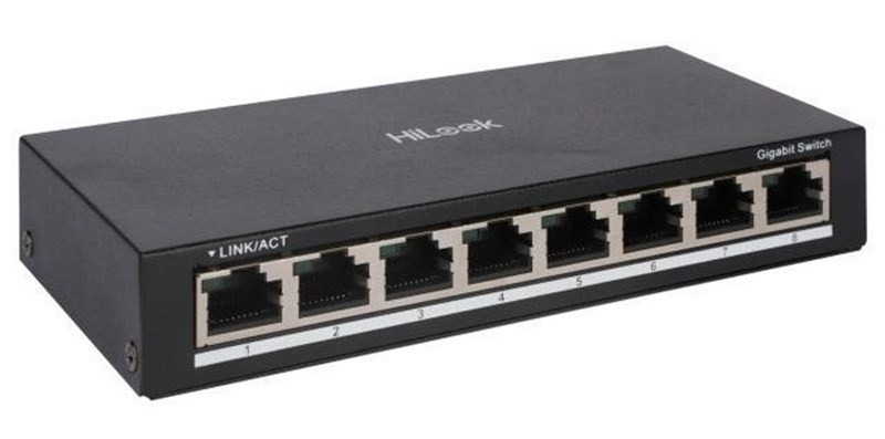 Switch HiLook Powered by HIKVISION NS-0508 8 Port Gigabit čierny