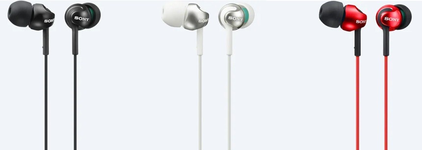 Slúchadlá Sony MDR-EX110AP červená Sluchátka Sony MDR-EX110AP