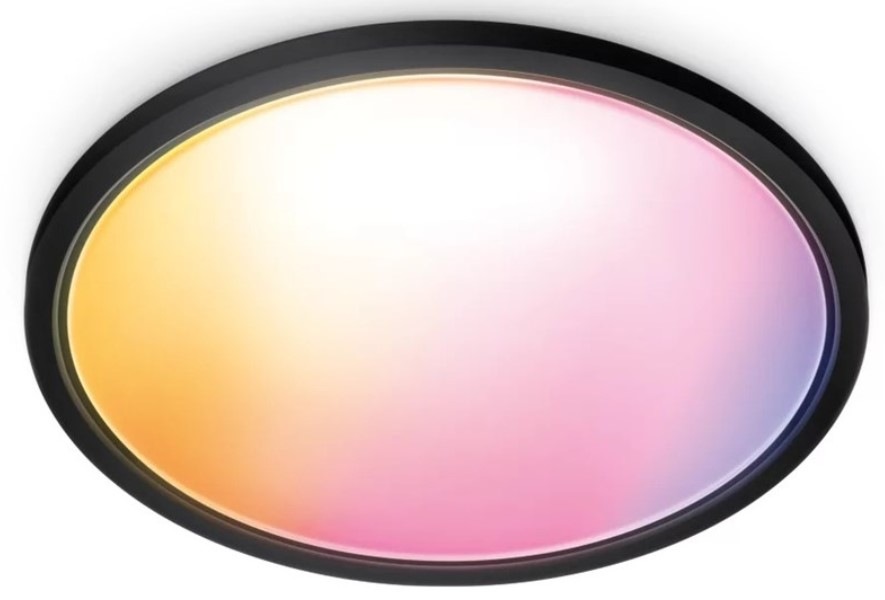 LED stropné svietidlo WiZ SuperSlim Ceiling 22 W RGB čierne Stropné svietidlo WiZ SuperSlim Ceiling 22 W RGB - čierne