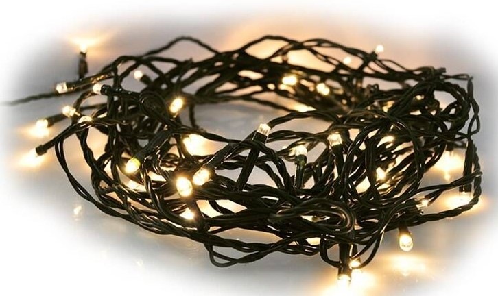 Vianočné osvetlenie Solight reťaz, 300 LED, 30+5 m, IP44, teplá biela
