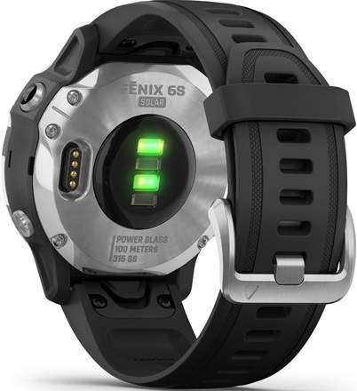 Inteligentné hodinky Garmin fenix6S Solar - Silver/Black Band