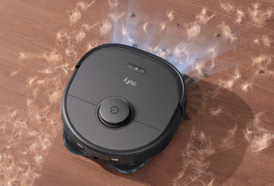 Robotický vysávač Anker Eufy X10 Pro Omni 8000Pa čierny Robotický vysávač Anker Eufy X10 Pro Omni 8000Pa vysáva zvieracie chlpy z podlahy