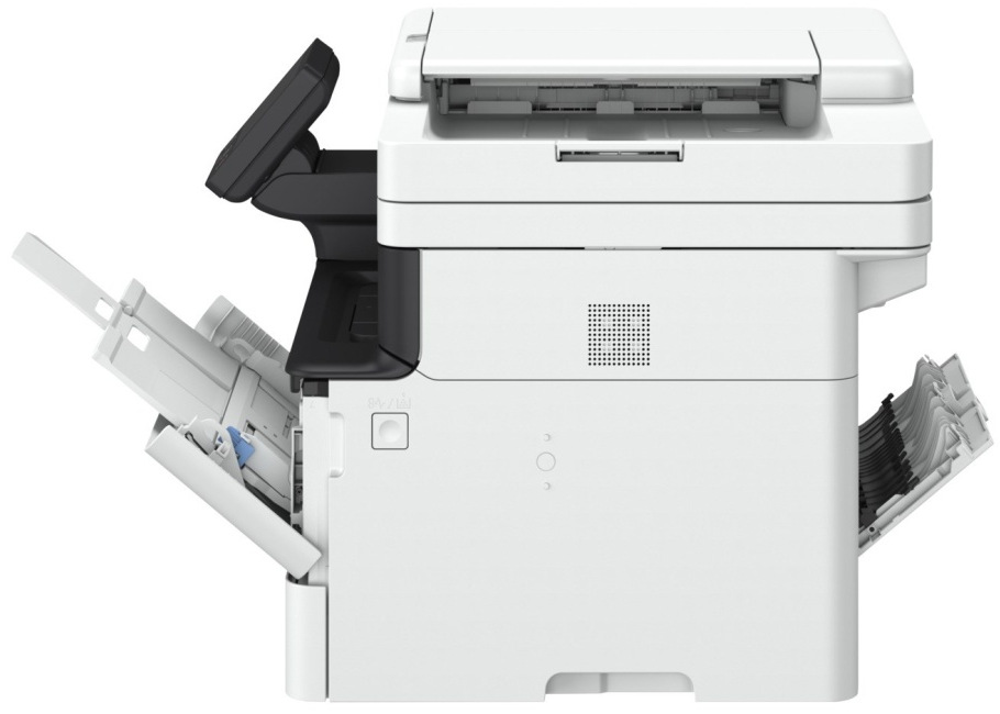 Detail tlačiarne Canon i-Sensys MF463dw z bočnej strany