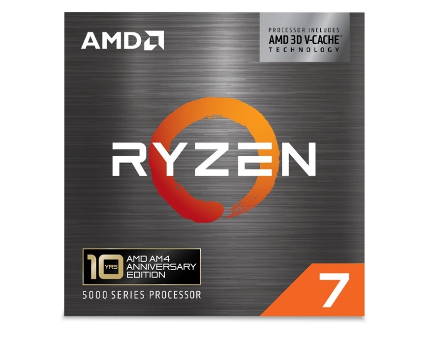 Procesor AMD Ryzen 7 5800X3D Anniversary Edition Balenie procesora AMD Ryzen 7 5800X3D 10th Anniversary Edition s technológiou AMD 3D V Cache