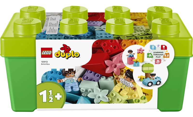 Stavebnica LEGO® DUPLO® 10913 Box s kostkami Dve LEGO DUPLO figúrky rozširujú možnosti hrania a dávajú deťom priestor vymýšľať vlastné príbehy