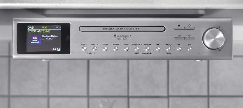 Rádioprijímač DAB+/CD Soundmaster UR2180SI strieborný