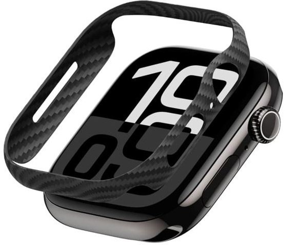Ochranné púzdro Pitaka Air Case na Apple Watch 10 42 mm - čierne / šedé