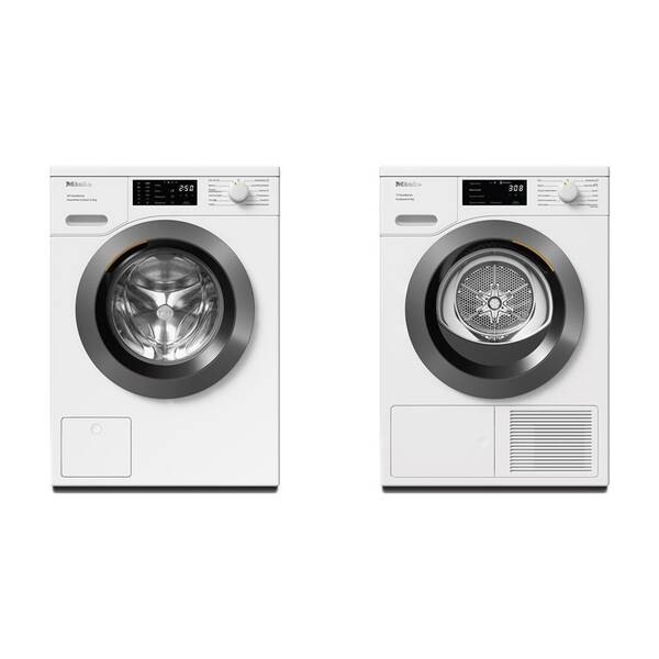 Set výrobkov Miele WED 385 WCS + TED 645 WP biely