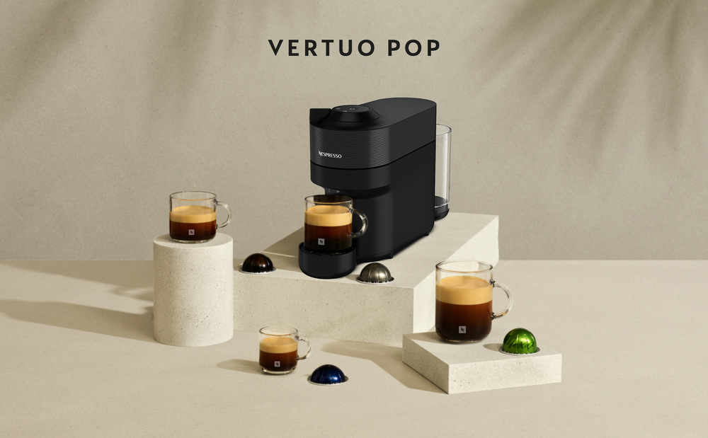 Kapsulový kávovar De'Longhi Nespresso Vertuo Pop ENV90.B čierny Kapsulový kávovar De'Longhi Nespresso Vertuo Pop ENV90.B čierny