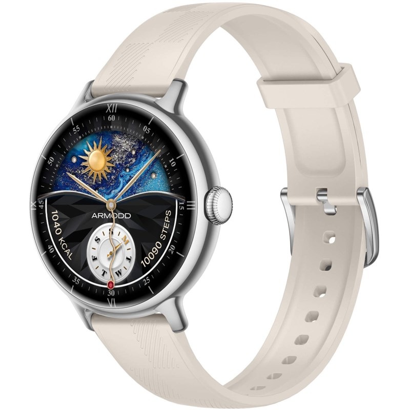Chytré hodinky ARMODD Candywatch 5 GPS, strieborná farba.