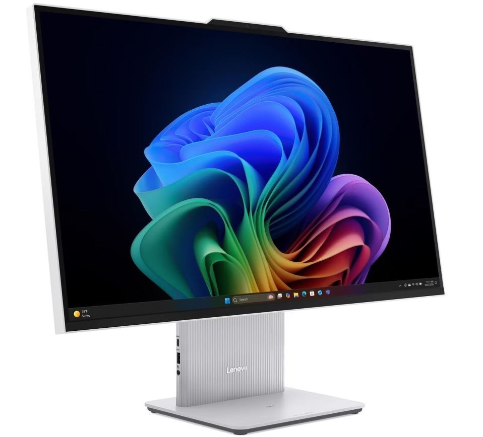 PC all in-one Lenovo IdeaCentre 27IPH11 sivý Počítač All In One Lenovo IdeaCentre 27IPH11, pohľad zboku