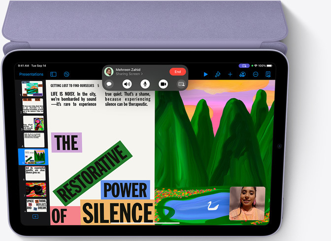 Tablet Apple iPad mini (2021) Wi-Fi + Cellular 64GB - fialový