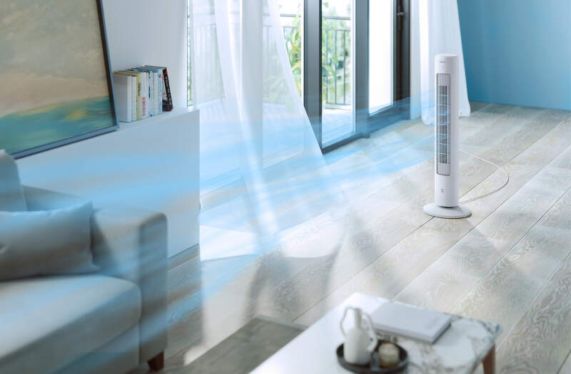 Ventilátor stĺpový Philips Series 5000 CX5535/00 biely