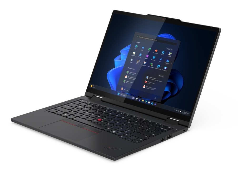 Otvorený notebook Lenovo ThinkPad T14s 2-in-1