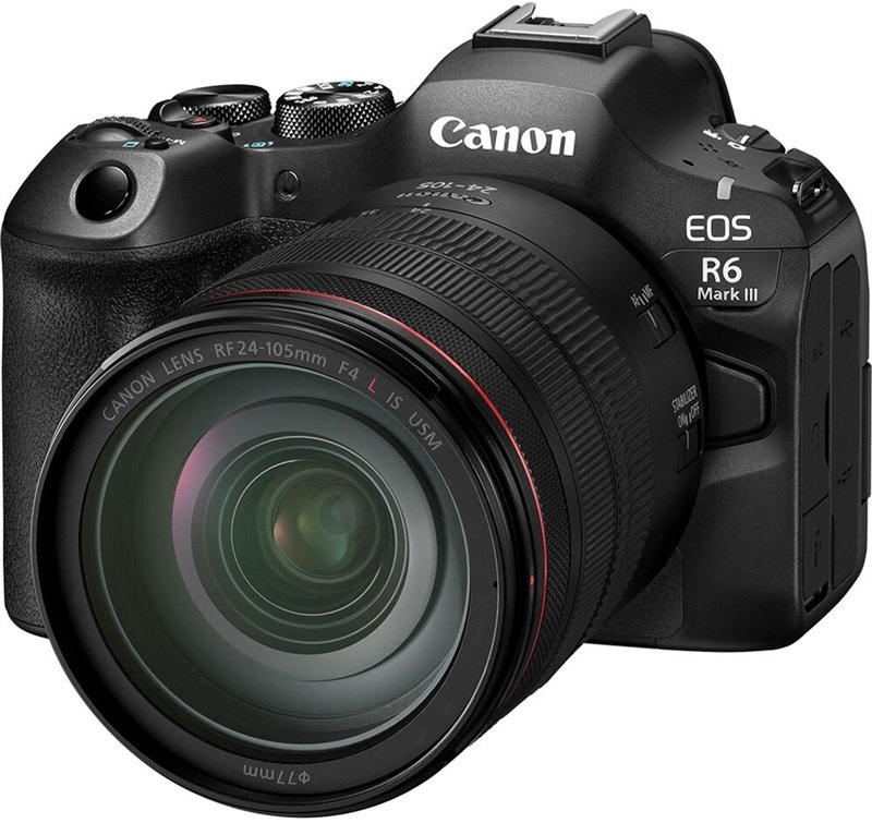 Bezzrkadlovka Canon EOS R6 Mark III + RF 24-105 mm USM, čierna farba
