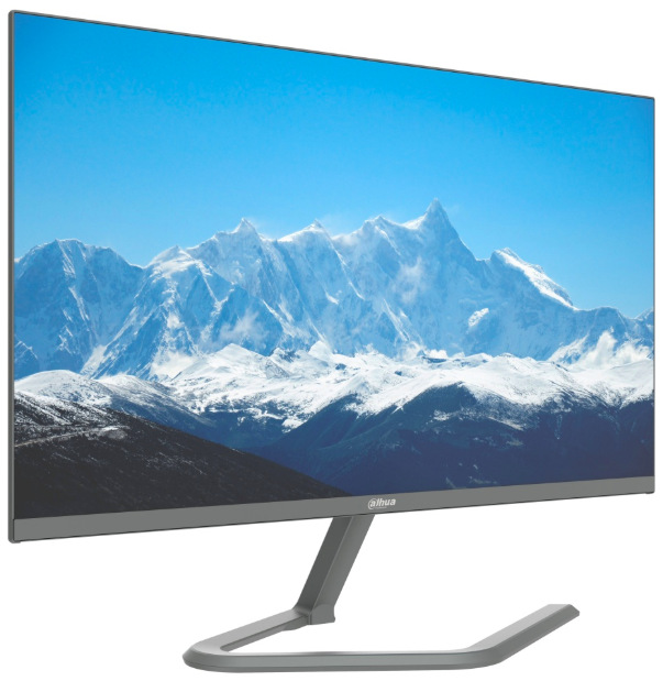 Monitor Dahua LM24-C201P sivý Monitor Dahua LM24-C201P s tenkým profilom a bezrámčekovým prevedením v šedej farbe