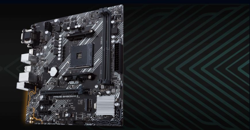 Základná doska Asus PRIME B450M-K II Lifestylová fotka Asus PRIME B450M-K II