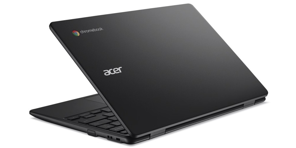 Notebook Acer Chromebook 311 (CBOA311-2H-8125) čierny Pootvorený notebook Acer Chromebook 311 (CBOA311-2H-8125) zozadu