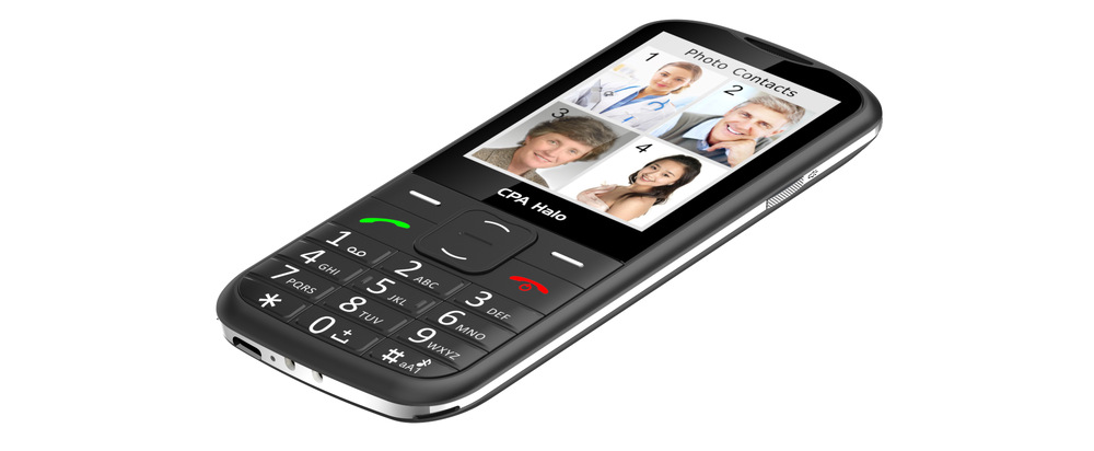Mobilný telefón CPA Halo 28 Senior čierny