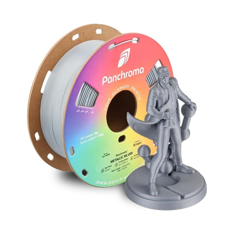Filament Polymaker Panchroma PLA Metallic - strieborný