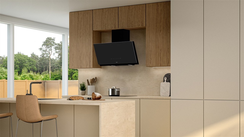Odsávač pár Gorenje G600 WHI96236B čierny Odsávač pár Gorenje WHI96236B v interiéri