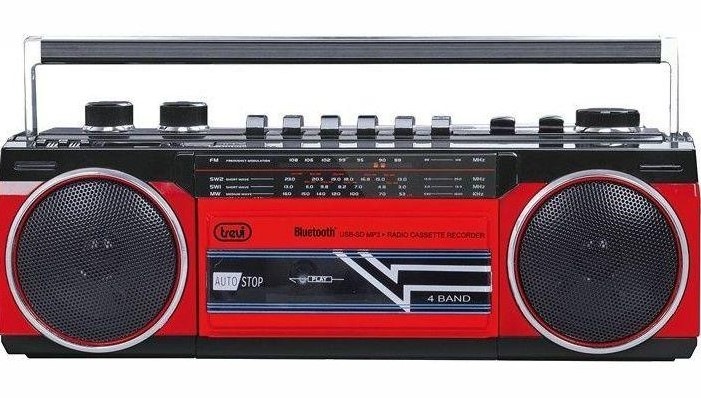 Rádiomagnetofón Trevi RR 501 BT červený Rádiomagnetofón Trevi RR 501 BT červený