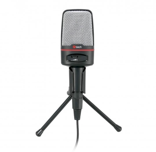 Mikrofón C-Tech MIC-02 čierny Mikrofón C-Tech MIC-02 čierny