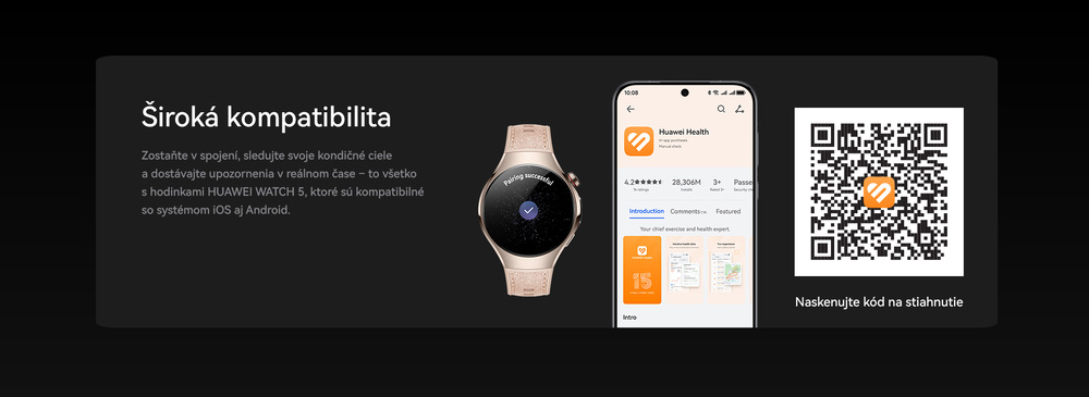 Inteligentné hodinky Huawei Watch 5 46 mm LTE - Silver + Titanium Strap strieborné Inteligentné hodinky Huawei Watch 5 46 mm LTE - Silver + Titanium Strap strieborné