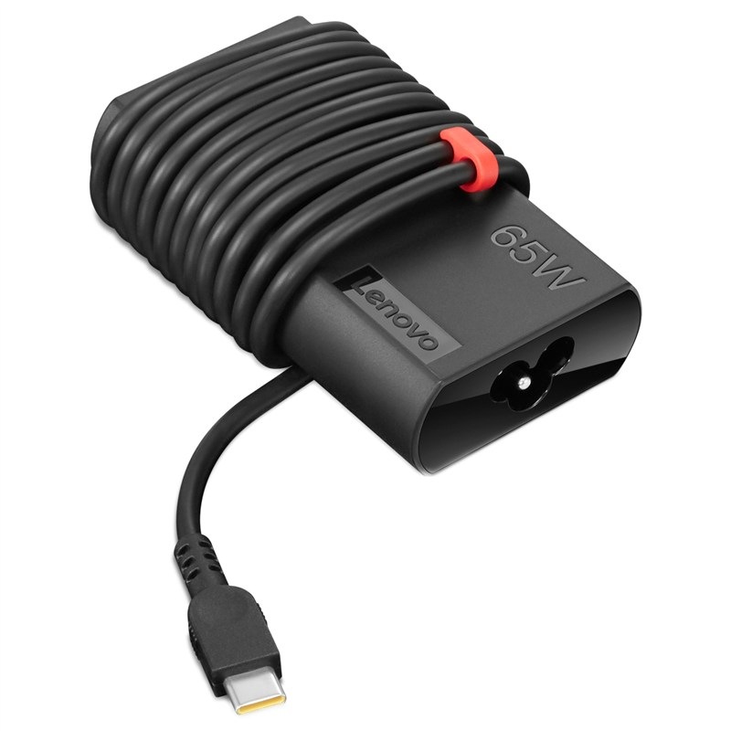 Napájací adaptér Lenovo s výkonom 65 W, čierna farba