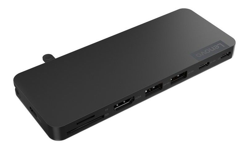 Dokovacia stanica Lenovo s podporou Plug & Play, čierna farba
