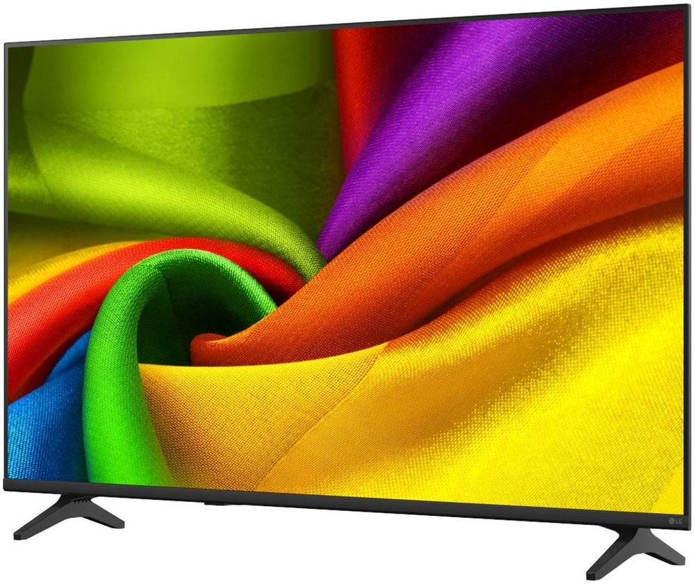 Televízia LG, čierny rámček, bočný pohľad.