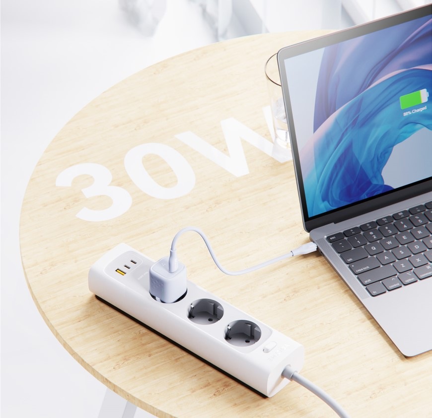Nabíjačka do siete Voltme Revo 30 Mini 1xUSB-C 30W sivá Nabíjačka do siete Voltme Revo 30 Mini 1xUSB-C 30W - šedá