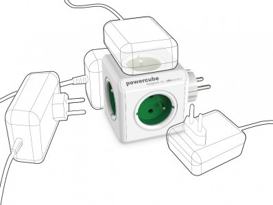 Rozbočovacia zásuvka Cubenest Powercube Original USB PD 20W, USB, USB-C, 4x zásuvka biela/červená Rozbočovacia zásuvka Cubenest Powercube Original USB PD 20W, USB, USB-C, 4x zásuvka biela/červená