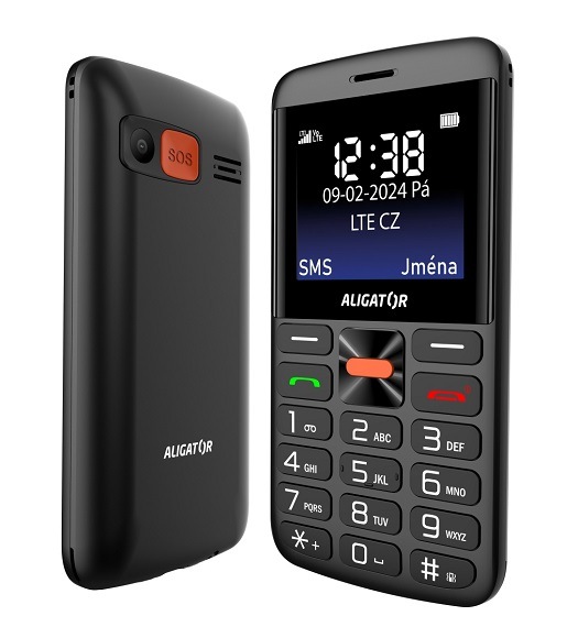 Mobilný telefón Aligator A910 4G Senior čierny