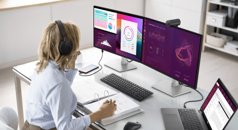 Monitor Dell Professional P2725HE čierny/strieborný