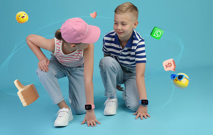 Inteligentné hodinky Garett Kids Twin 2 4G ružové Inteligentné hodinky Garett Kids Twin 2 4G ružové