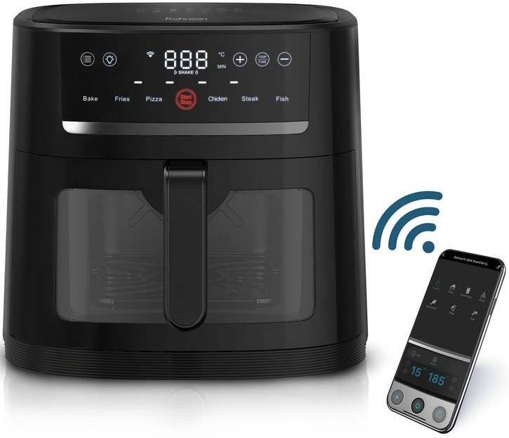 Fritéza teplovzdušná Rohnson R-2834 SmartChef XL Wi-Fi 8 l čierna