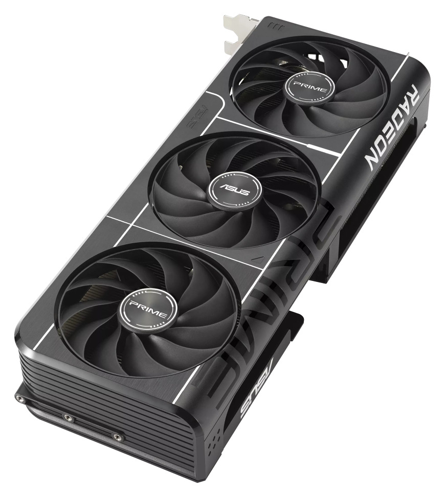 Grafická karta Asus Prime AMD Radeon RX 9060 XT OC 16GB čierna Grafická karta Asus AMD Radeon RX 9060 XT OC 16GB s trojitým chladičom, čierna farba