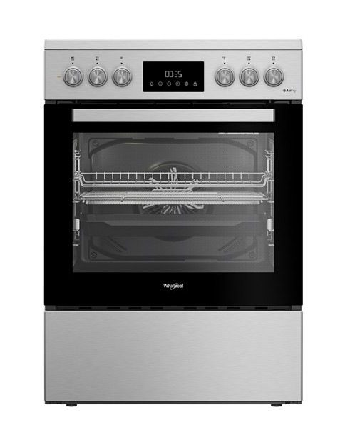 Sklokeramický sporák E60 Whirlpool W6V8LCSATX1, farba nerez.
