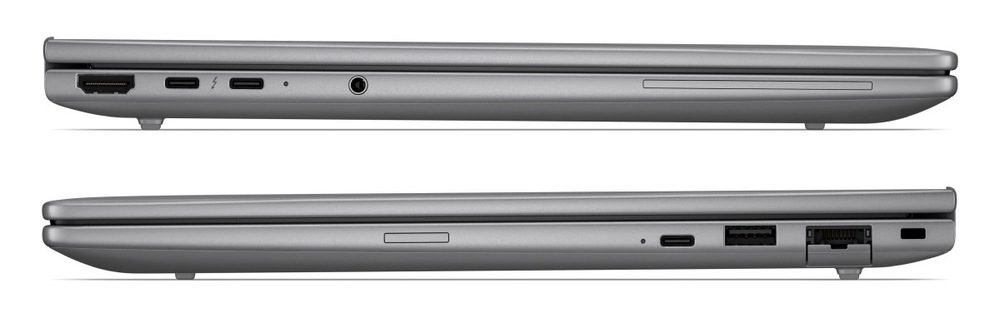Notebook HP ZBook 8 G2i 14" strieborný HP ZBook 8 G2i - pohľad na konektory