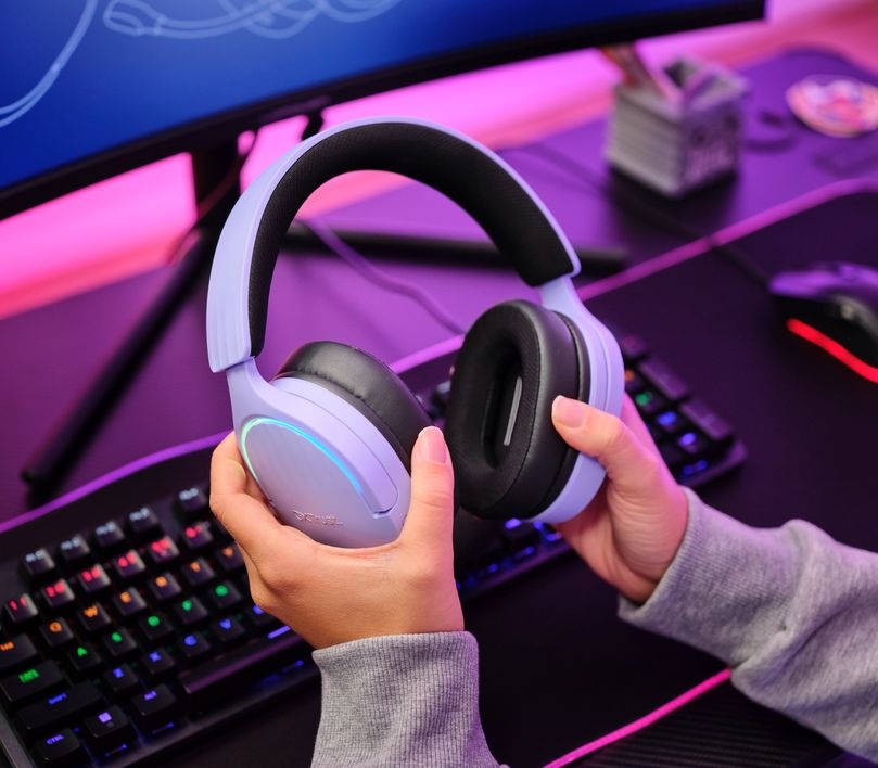 Headset Trust GXT 490P FAYZO, USB fialový Trust GXT 490P Fayzo (25303)